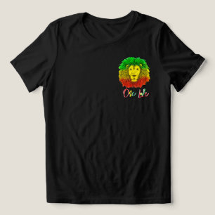 Rotholzkopf rot-gelb Jamaika eine Liebe Tri-Blend Shirt