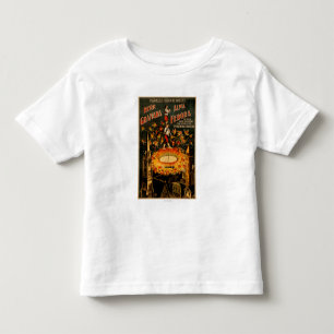 Rotierendes pyrotechnisches Brunnen-Hochseil Kleinkind T-shirt