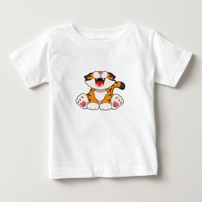 Rotiertiger Baby T-shirt (Vorderseite)