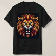 "Rôtir avec confiance : T-shirt Gras Lion imprimé 