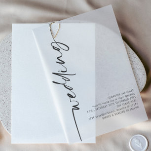 Rotkalligrafisches Schwarzes-Text-Hochzeit