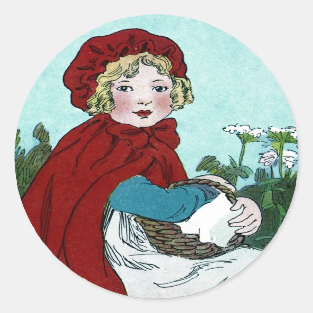 Rotkäppchen Aufkleber (Vorderseite)