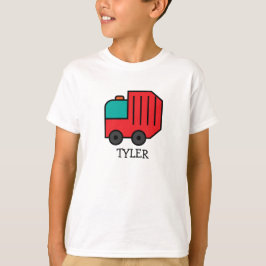 Rotkäppchen/Gerecycelt LKW mit Kindername T-Shirt