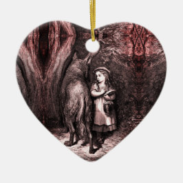 Rotkäppchen - Kleiner Rotkäppchen - Grimm Keramik Ornament