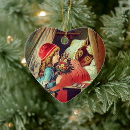 Rotkäppchen – Little Red Riding Hood – Grimm Keramik Ornament