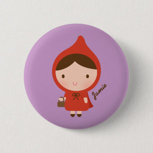 Rotkäppchen Märchen für Mädchen Button