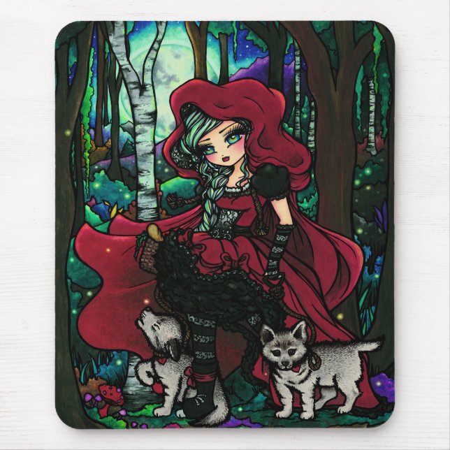 Rotkäppchen-Märchen Mousepad (Vorne)