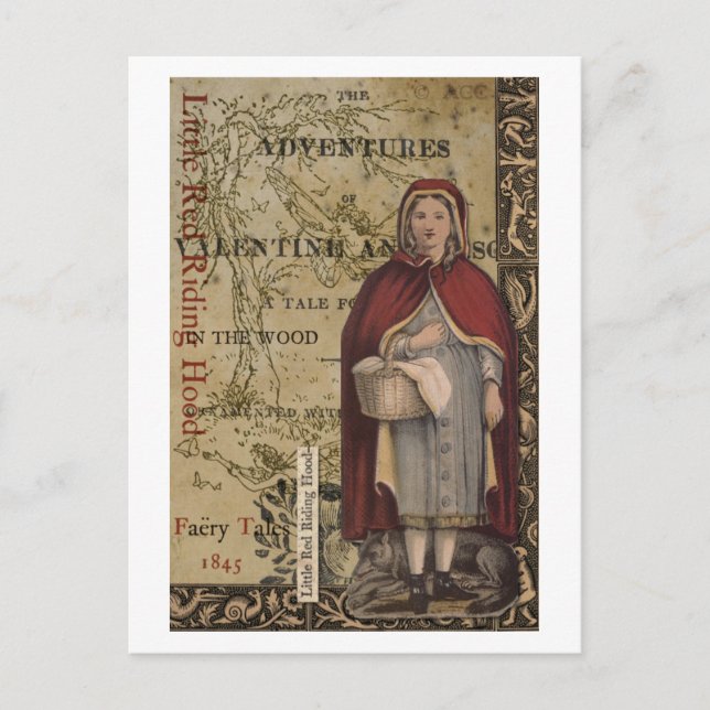 Rotkäppchen Postkarte (Vorderseite)