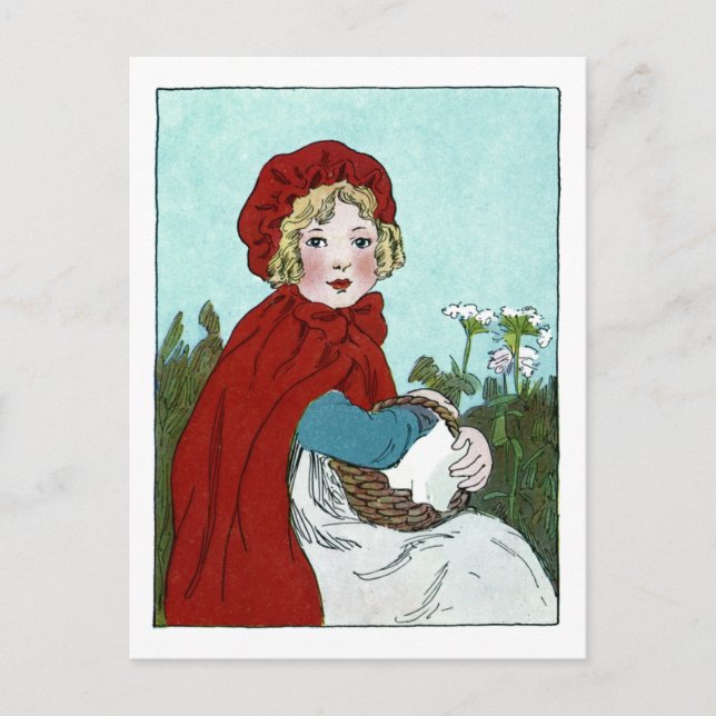 Rotkäppchen Postkarte (Vorderseite)