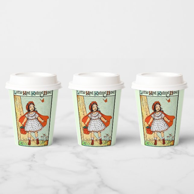 Rotkäppchen Vintage Süß Pappbecher (Multi)