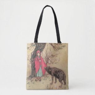Rotkäppchen von Warwick Goble im Stil der klassisc Tasche