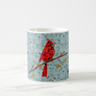 Rotkardinal, der Weihnachtsvogel Kaffeetasse