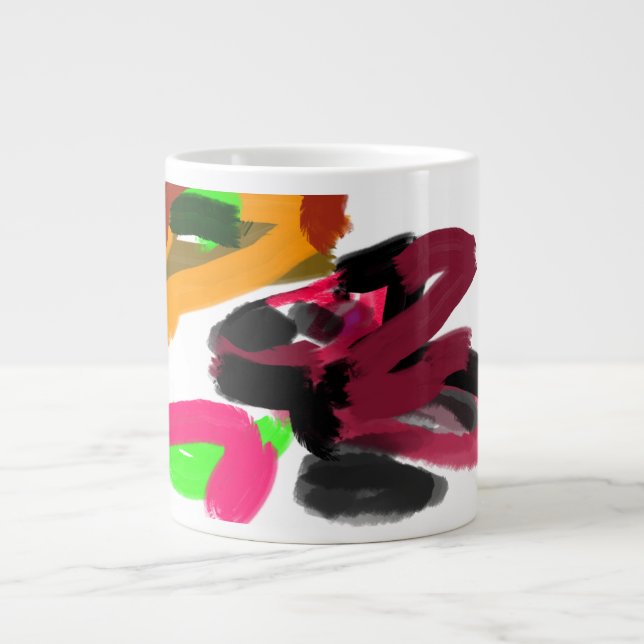 Rotkardinal Herbst Jumbo-Tasse (Vorderseite)