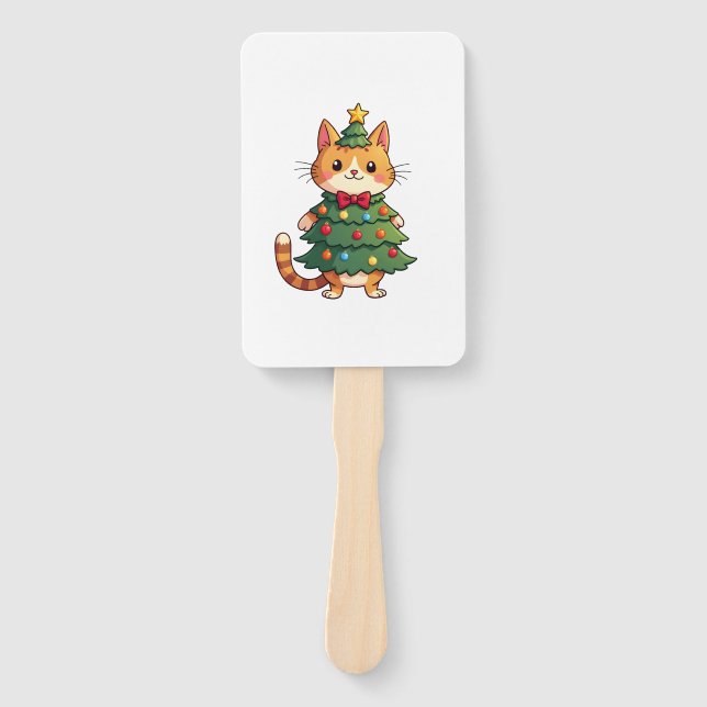 Rotkatze Weihnachtsbaum Süßes Weihnachten 4 Fächer (Vorderseite)