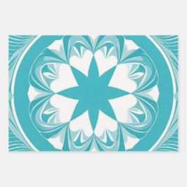 Rotkehlchen Ei Blau Geschenkpapier Set