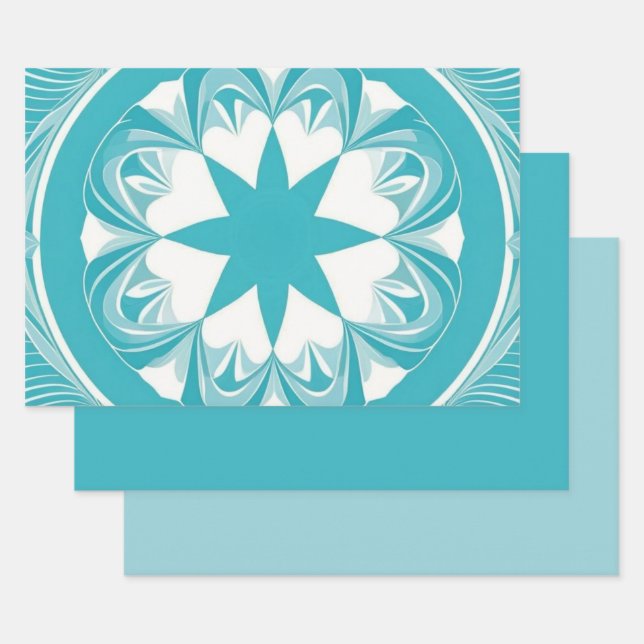 Rotkehlchen Ei Blau Geschenkpapier Set (Set)