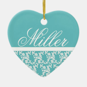 Rotkehlchen-Ei-Monogramm-Verzierung Keramik Ornament