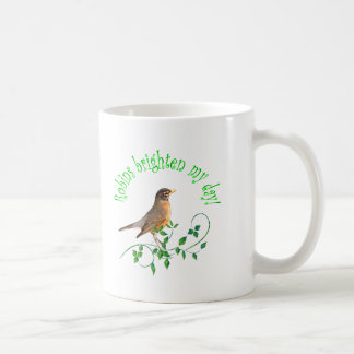 Rotkehlchen erhellen meinen Tag Kaffeetasse
