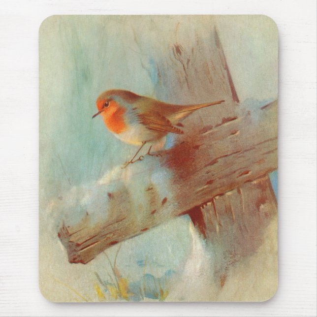 Rotkehlchen Mousepad (Vorne)