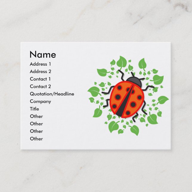 Rotkehlchen Visitenkarte (Vorderseite)