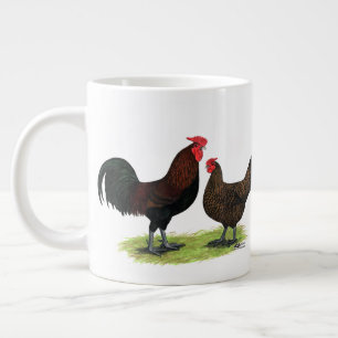 Rotkehlhühner Jumbo-Tasse