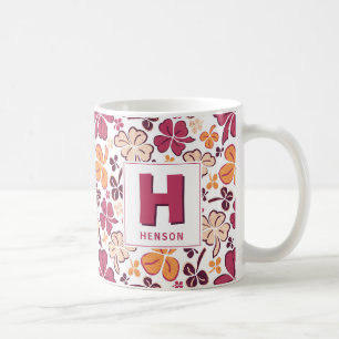 Rotklee-Kleeblatt monogrammierter St. Patrick`s Ta Kaffeetasse