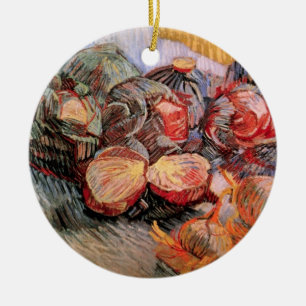 Rotkohl und Zwiebeln von Vincent van Gogh Keramikornament