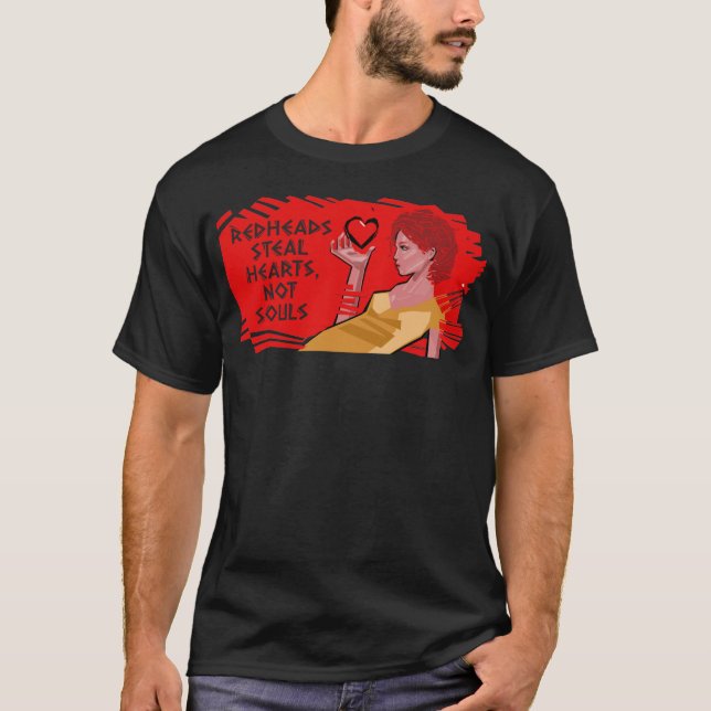 Rotköpfe stehlen Herzen, nicht Soule T-Shirt (Vorderseite)
