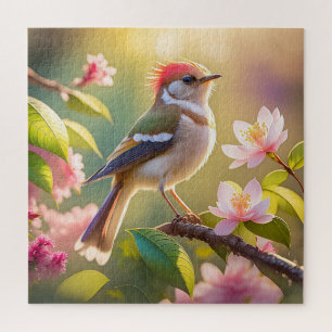 Rotköpfiger Buffbrüstiger Laubsänger Fantasy-Vogel
