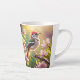 Rotköpfiger Buffbrüstiger Laubsänger Fantasy-Vogel Milchtasse