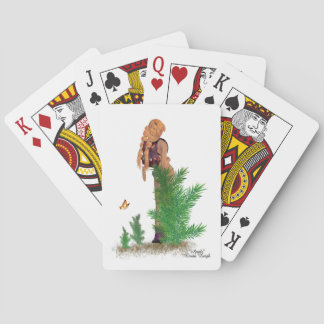 Rotkopfwanderkarte Pinup Girl Playing Cards Spielkarten