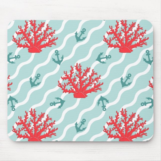 Rotkornmuster 1 mousepad (Vorne)