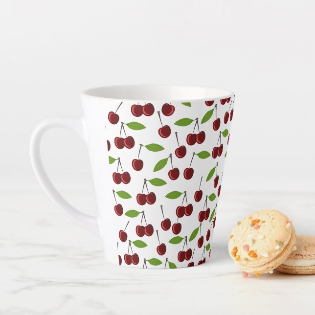 Rotkrebse, Kirschmuster, Blätter, Obst Milchtasse (Beispiel)