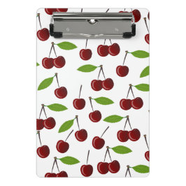 Rotkrebse, Kirschmuster, Blätter, Obst Mini Klemmbrett