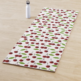 Rotkrebse, Kirschmuster, Blätter, Obst Yogamatte