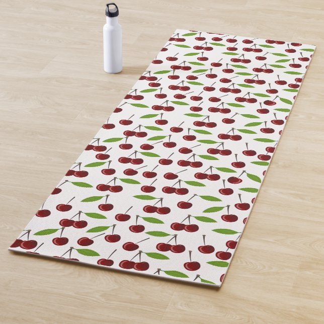 Rotkrebse, Kirschmuster, Blätter, Obst Yogamatte (Beispiel)