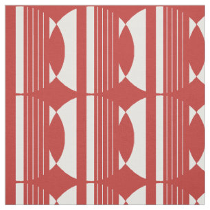 Rotkreismuster Stoff