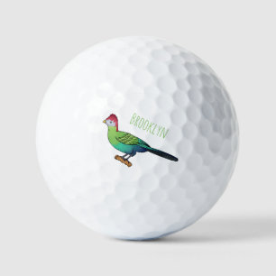 Rotkreuz-Cartoon Golfball