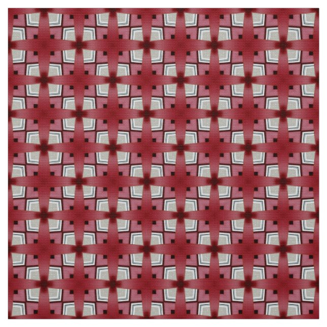 Rotkreuz-Muster Upholstergewebe Stoff (Muster)