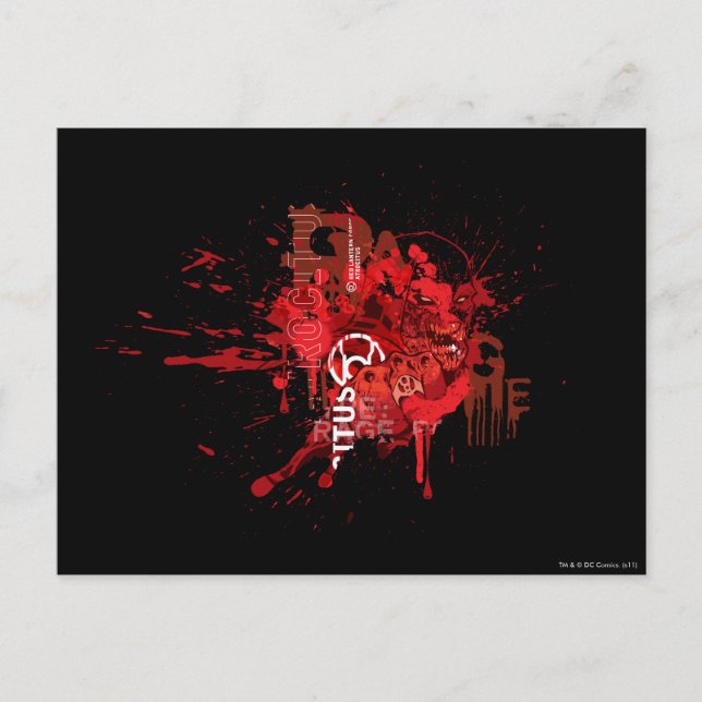 Rotlaterne Corps Collage Postkarte (Vorderseite)