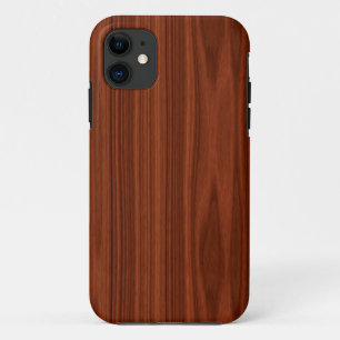 Rötlich braunes hölzernes Korn Case-Mate iPhone Hülle