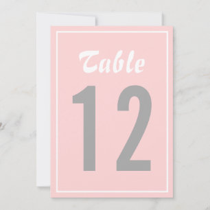 Rötliche & Graue Nautilische Tischnummernkarte II Einladung