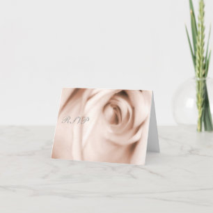 rötliche Rose, RSVP-Karte Einladung