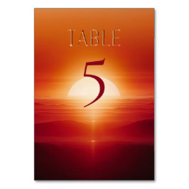 Rotlichter Tischnummer