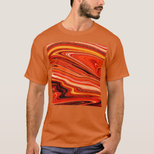 Rotmagwelle abstr T-Shirt