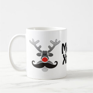 Rotnasen-Rudolph mit Schnurrbart + deine Idee Kaffeetasse