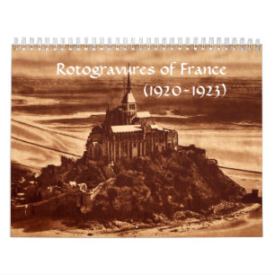 Rotogravuren Frankreich Sepia Paris 1920er Histori Kalender
