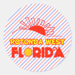 Rotonda West, Florida Runder Aufkleber