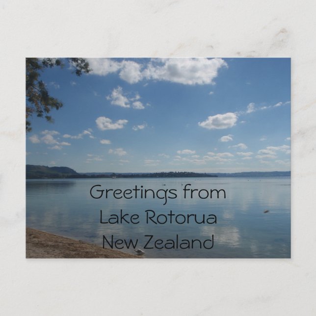 Rotorua-See, Neuseeland Postkarte (Vorderseite)