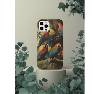 Rotscharlachara-Buschwerk Hochkontrast-Dschungel  Case-Mate iPhone Hülle